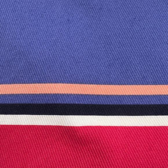 Talbots Cotton Twill Hotizontal Striped Multicolor A-Line Skirt Size 14 - Picture 9 of 10